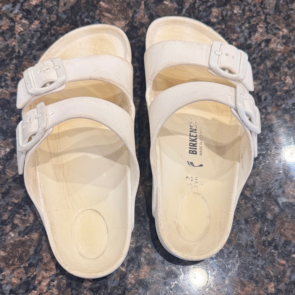 Birkenstock Cream Double Strap Sandals